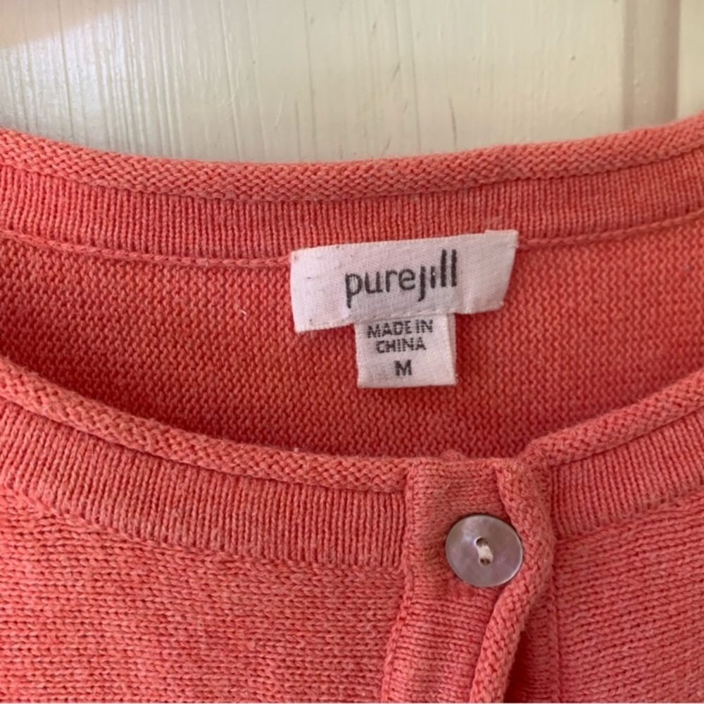 J. Jill Pure Jill Womens Cardigan Button Front Oversized - Picture 3 of 8